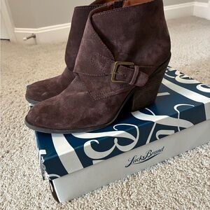Lucky Brand Women's Brown Suede Eastin Booties